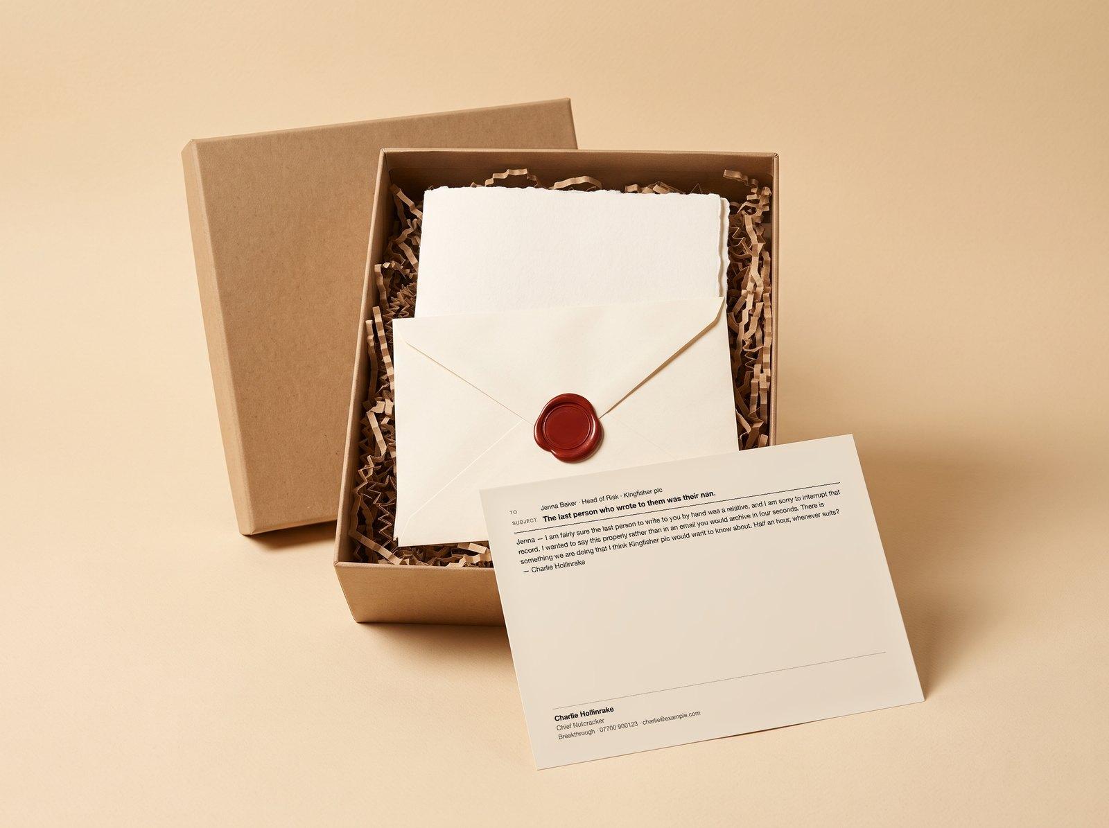 The Handwritten Letter: The last person who wrote to them was their nan.