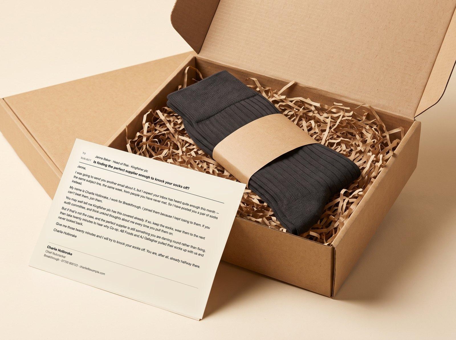 The Socks: Take the pun literally, and post it.